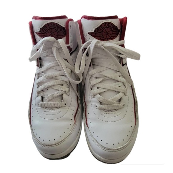 Nike Air Jordan 2 II Retro 2014 - Chicago Home White Red Men Sneakers Size 9